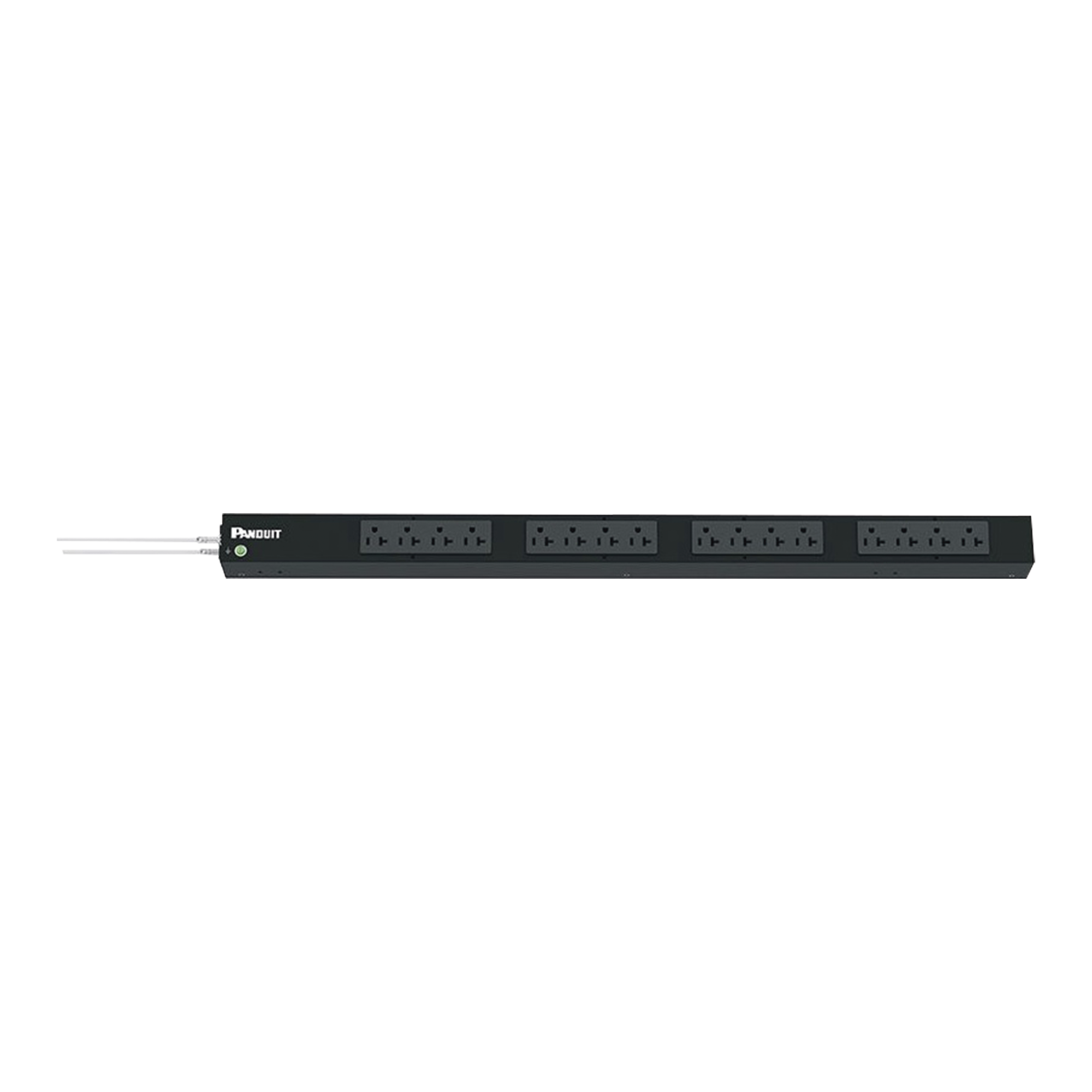 PDU Básico para Distribución de Energía, Enchufe de Entrada NEMA 5-20P, Con 16 Contactos NEMA 5-20R, de Instalación Vertical, 20 Amp, 120 Vca PDU Básico para Distribución de Energía, Enchufe de Entrada NEMA 5-20P, Con 16 Contactos NEMA 5-20R, de Instalación Vertical, 20 Amp, 120 Vca